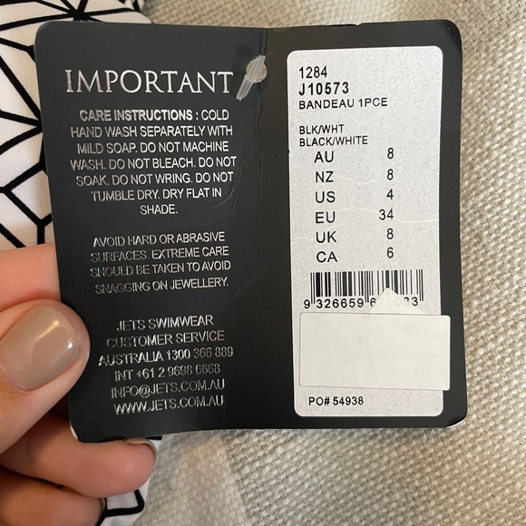 Jets Australia Bandeau One piece - Picture 4 of 6